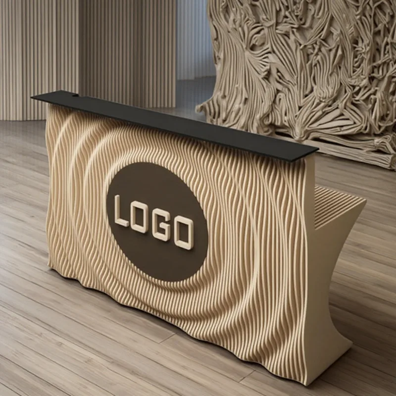 Office Furniture Logo - Modern Tarz Parametrik Mobilya Şık Ahşap