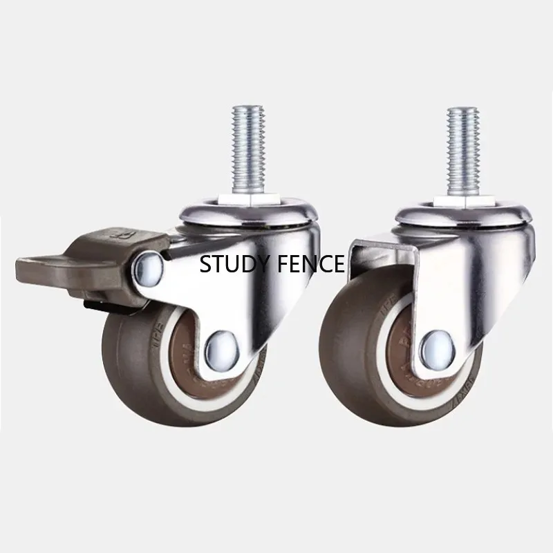 Office Furniture Hardware - 4 adet M6 vidalı tekerlekler 1/1.25/1.5/2