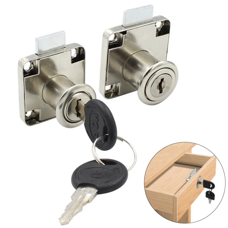 Office Furniture Hardware - Çinko alaşımı anti-hırsızlık çekmece kilidi 2