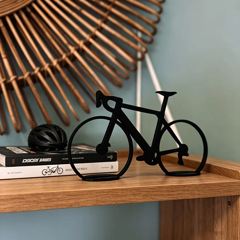 Office Furniture Equipment - Minimalist 3D Baskılı Bisiklet Modeli Masaüstü
