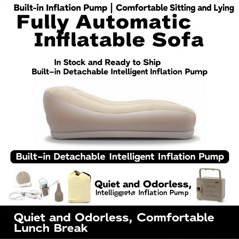 Office Furniture Equipment - Tam Otomatik Şişme Kanepe, Dahili Çıkarılabilir