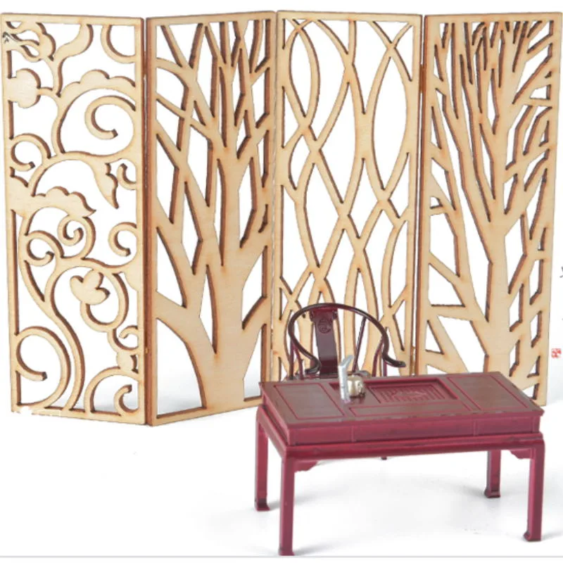 4 adet Ahşap Minyatür Bölme Pe - Partition Screen Divider incelemesi ve fiyatı