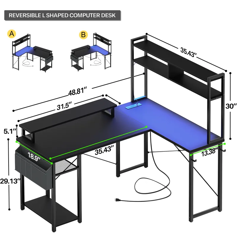 Aheaplus Küçük L Şeklinde Oyun - Office Furniture Outlet incelemesi ve fiyatı