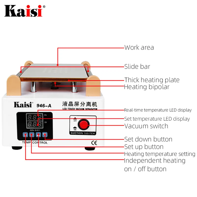Kaisi 946A LCD Ekran Dokunmati - Partition Screen Divider incelemesi ve fiyatı
