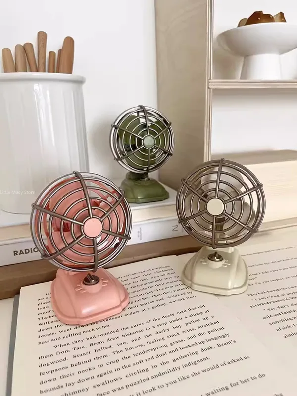 Retro masaüstü küçük Fan USB ş - Office Furniture Equipment incelemesi ve fiyatı